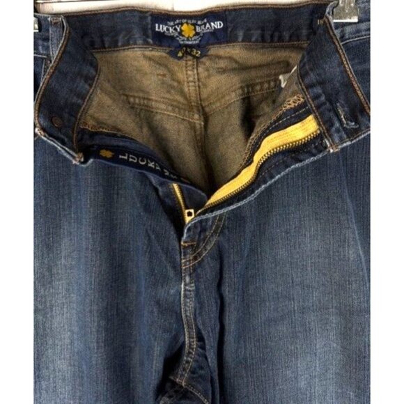 Lucky Brand 181 Relaxed Straight Men's Jeans Blue Denim Size 40x32 - Picture 10 of 13